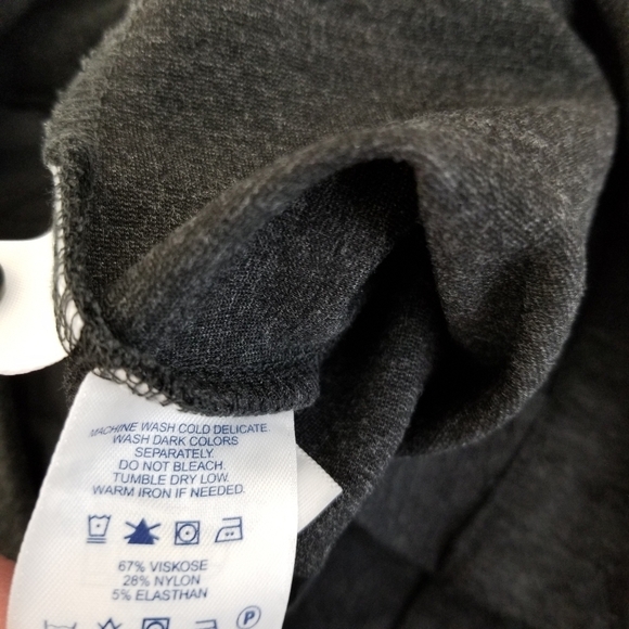 Lands' End Women's Gray viscose/nylon stretchy Size 6 Pants - Picture 5 of 13